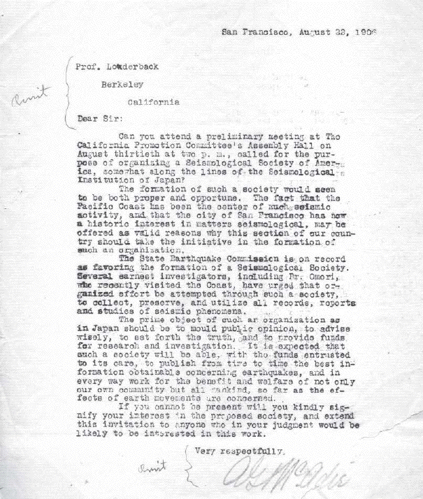 McAdie Letter