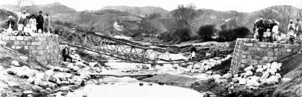 Collapsed bridge outside of Shillong