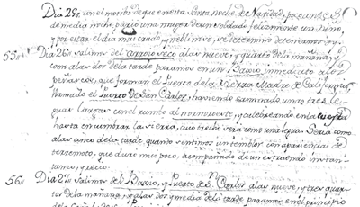Description of the 26 December 1775 earthquake in the original manuscript of Font&rsquo;s shorter diary&hellip;
