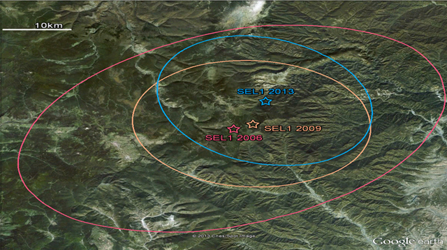 map of North Korea testing sites; Credit: CTBTO