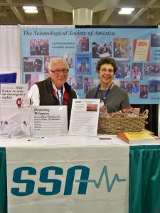 Bill Rinehart and Susan Newman at AGU in 2012.