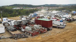hydraulic fracturing site in southwestern Pennsylvania