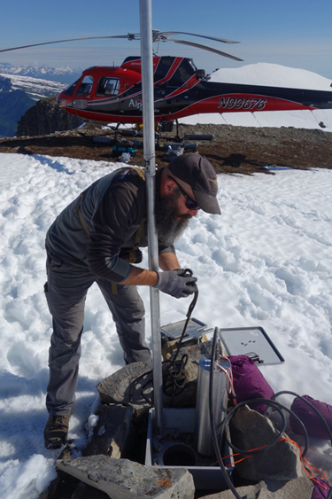 Alaska seismometer installation