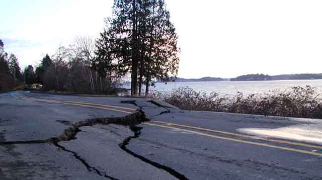 HWY 302 after Nisqually earthquake