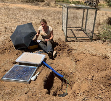 Koelemeijer at the Mpala Research Centre (Nanyuki), Kenya