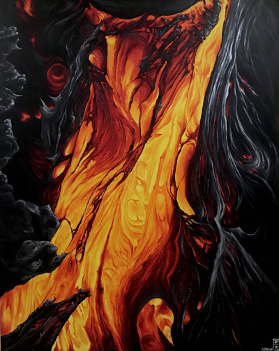 lava painting