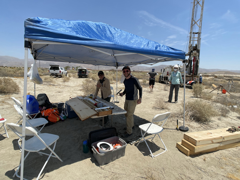 field work at Lake Cahuilla