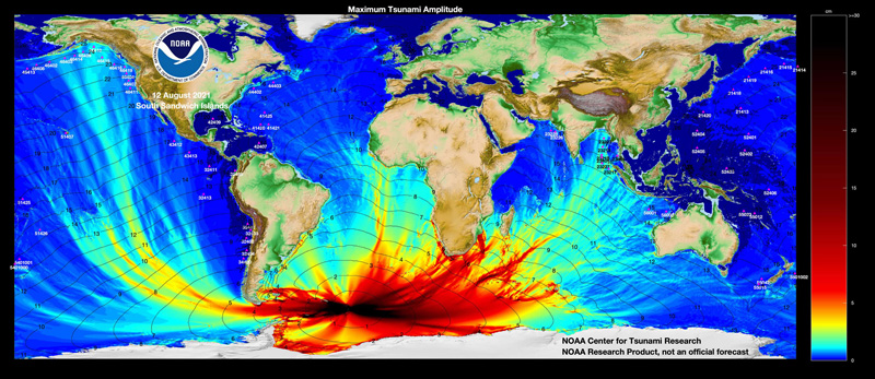 2021 South Sandwich tsunamis