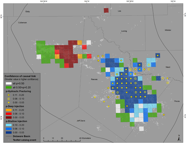 oil and gas operations and quakes in Delaware basin