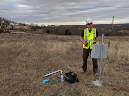 Paul Friberg fieldwork in Oklahoma