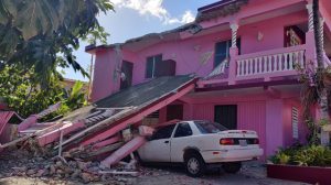 collapsed house in Yauco PR
