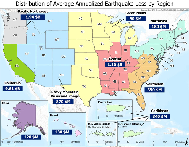 FEMA P366 earthquake losses