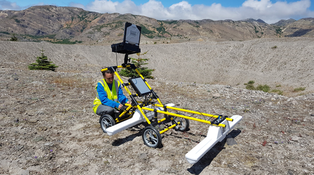 Simona Gabrielli at Mount St. Helens