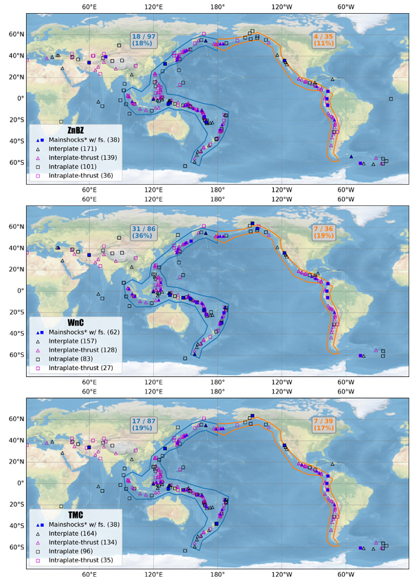 Regions of study, highlighted in white, along the Pacific Ring of Fire. |  Download Scientific Diagram