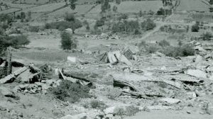 Ruins of Pelileo in Ambato — after the 1949 Ambato earthquake in Ecuador