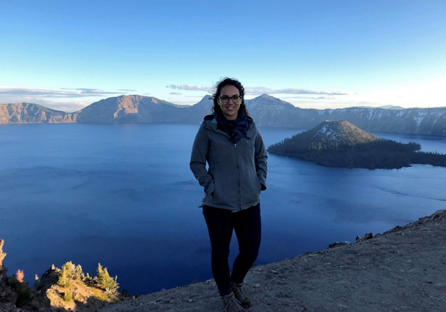 Louisa Barama at Crater Lake
