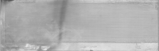 Seismogram from the stations ARC, located in Arcata on the grounds of and operated by Humboldt State College (now Cal Poly Humboldt), from the north-south oriented Wood-Anderson seismograph starting at 20:55 UTC on 20 December 1954.