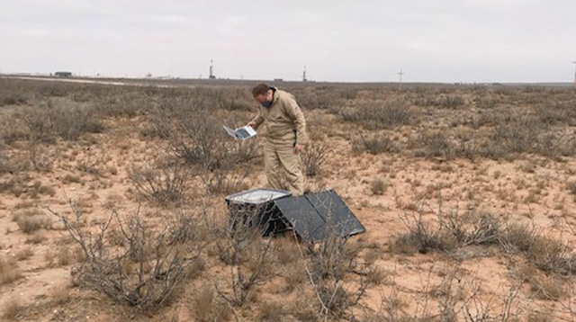 Bill Curry in the field in Southeastern New Mexico