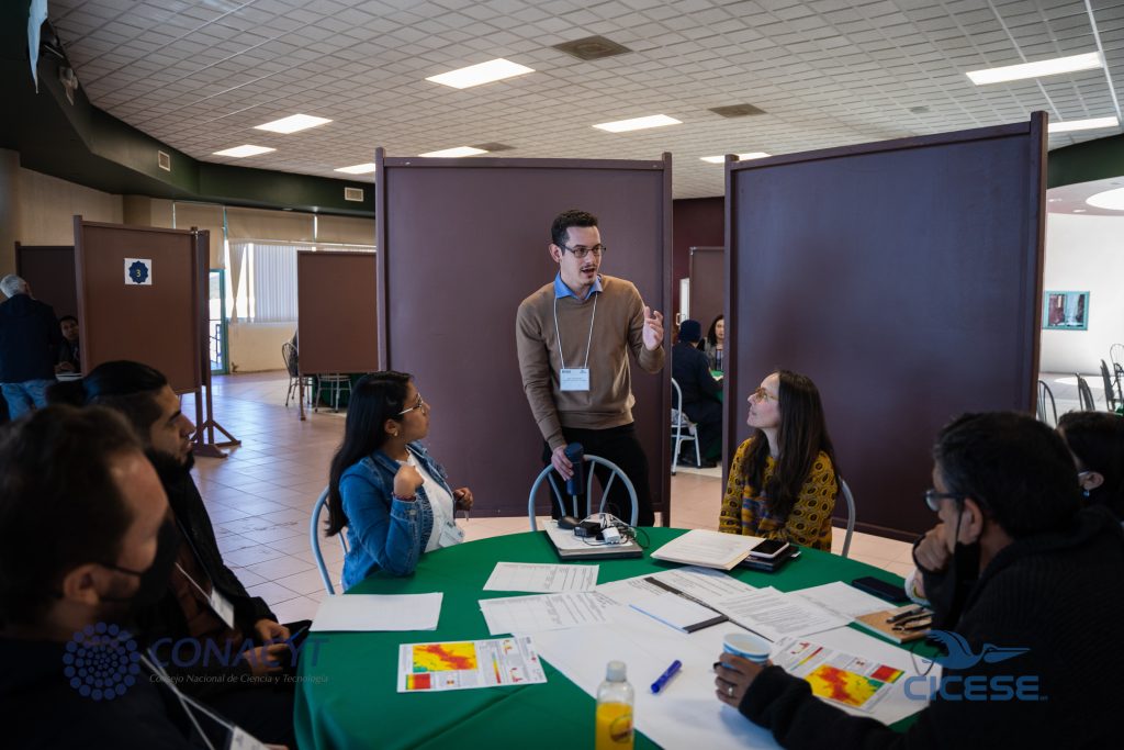 Max Schneider speaks to stakeholder at Ensenada Mexico